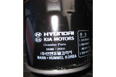 Фильтр масляный для HYUNDAI SANTA FE III (DM) 2.4 2012-2015, код двигателя G4KJ, V см3 2359, кВт 141, л.с. 192, бензин, Hyundai-KIA 2630035531